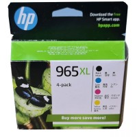 HP 965XL High Yield Value Pack BK+C+M+Y 4-Pack 1600 Pages - Genuine