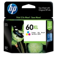 HP 60XL Tri-Colour High Yield Ink Cartridge - CC644WA - Genuine