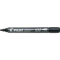 12-Pack Pilot SCA 100 Permanent Black Bullet Tip Marker