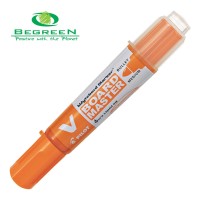 10-Pack Pilot BeGreen V Board Whiteboard Marker Bullet Orange
