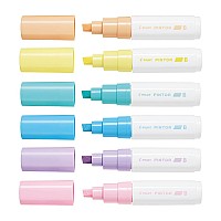 6-Pack Pintor Pastel Assorted Broad Markers - Pilot