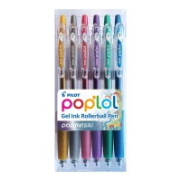 Pilot Pop'lol Metallic Colour Pen - 6 Pack