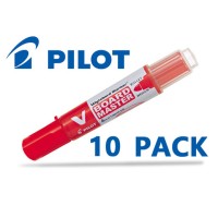 10-Pack Pilot Wytebord Bullet Tip Red Marker