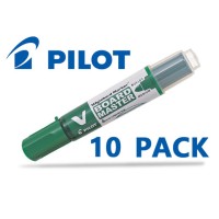 10-Pack Pilot Wytebord Bullet Tip Green Marker