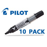 10-Pack Pilot Wytebord Chisel Tip Black Marker