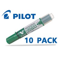 10-Pack Pilot Wytebord Chisel Tip Green Marker