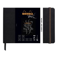 Rhodia Touch Carb'on Black Book A5 Landscape Blank