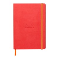 Rhodiarama Softcover Notebook A5 Lined Coral