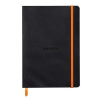 Rhodiarama Softcover Notebook A5 Lined Black