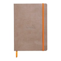 Rhodiarama Softcover Notebook A5 Lined Taupe