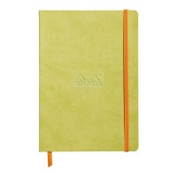 Rhodiarama Softcover Notebook A5 Lined Anise Green