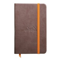 Rhodiarama Hardcover Notebook Pocket Lined Chocolate
