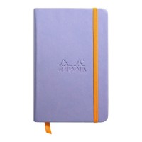 Rhodiarama Hardcover Notebook Pocket Lined Iris Blue