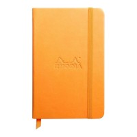 Rhodiarama Hardcover Notebook Pocket Lined Orange