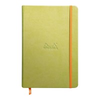 Rhodiarama Hardcover Notebook A5 Blank Anise Green