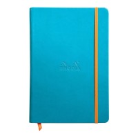 Rhodiarama Hardcover Notebook A5 Blank Turquoise