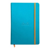 Rhodiarama Hardcover Notebook A5 Lined Turquoise