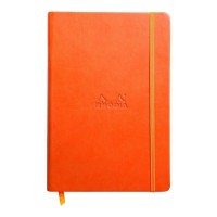 Rhodiarama Hardcover Notebook A5 Lined Tangerine