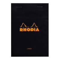 Rhodia Bloc Pad No. 13 A6 Lined Black
