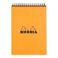 Rhodia Classic Notepad Spiral A5 Lined Orange