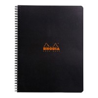 Rhodia Classic Notebook Spiral A4+ Lined Black