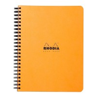 Rhodia Classic Notebook Spiral A5+ Lined Orange