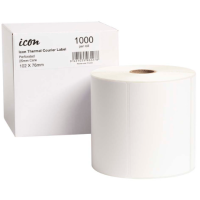 Thermal Courier Label Perforated 102mm x 76mm 1000 Labels - Compatible