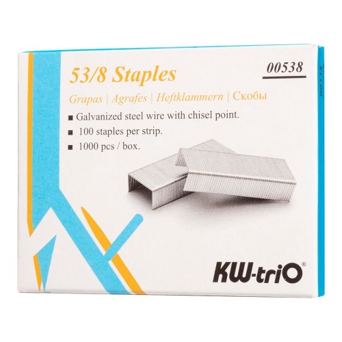 KW-triO Staples 53/8 Box of 1000 KW-triO Staples 53/8 Box of 1000