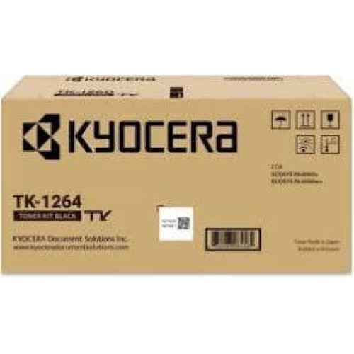 Kyocera TK-1264K Toner Cartridge 10,000 Pages - Genuine Kyocera TK-1264K Toner Cartridge 10,000 Pages - Genuine