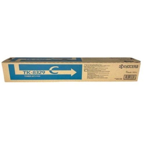Kyocera TK8329C Cyan Toner 12,000 Pages - Genuine