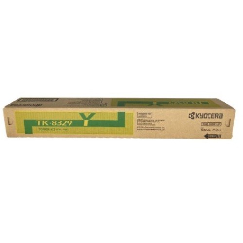 Kyocera TK8329Y Yellow Toner 12,000 Pages - Genuine
