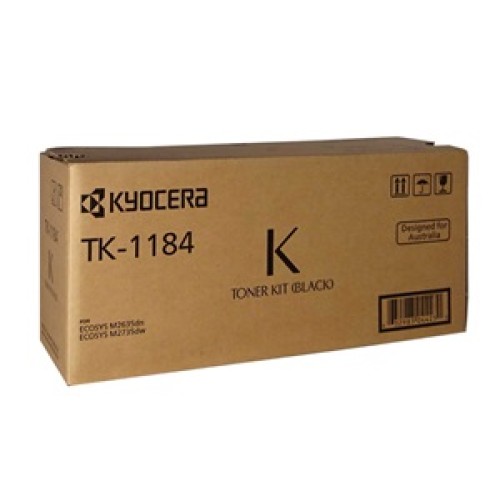 Kyocera TK1184 Black Toner M2635 M2735 3,000 Pages - Genuine Kyocera TK1184 Black Toner M2635 M2735 3,000 Pages - Genuine