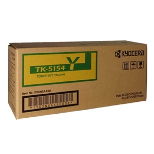 Kyocera TK5154Y Yellow Toner - M6535 P6035 - Genuine Kyocera TK5154Y Yellow Toner - M6535 P6035 - Genuine