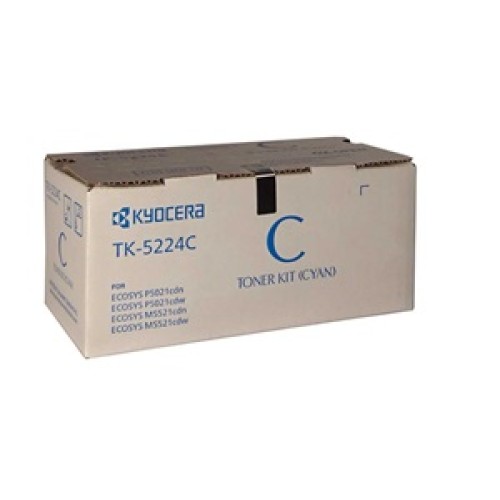 Kyocera TK5224C Cyan Toner 1200 Pages - Genuine Kyocera TK5224C Cyan Toner 1200 Pages - Genuine