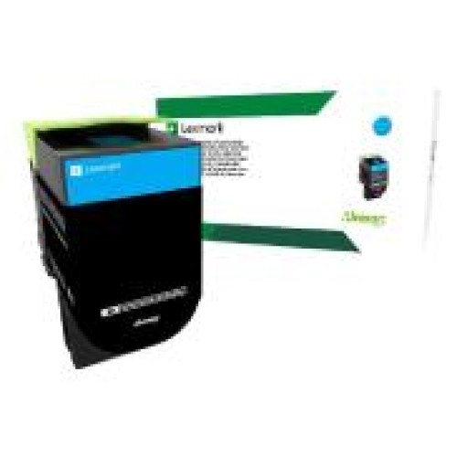 Lexmark 808HC Hi-Yield Cyan Toner - CX410 CX510 - Genuine
