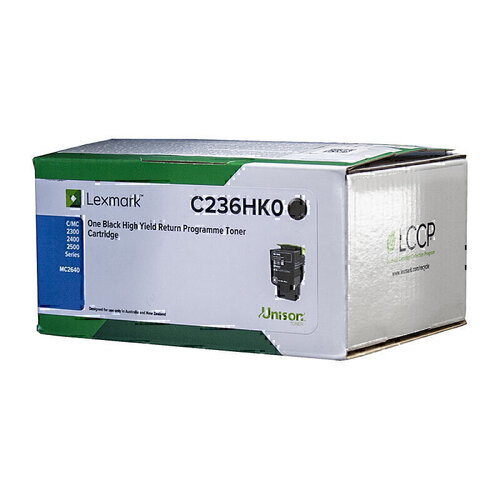 Lexmark C2360K0 Black Toner 1,000 Pages - Genuine Lexmark C2360K0 Black Toner 1,000 Pages - Genuine