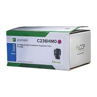 Lexmark C2360M0 Magenta Toner 1,000 Pages - Genuine Lexmark C2360M0 Magenta Toner 1,000 Pages - Genuine