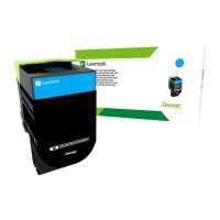 Lexmark 708XC-70C8XCE Cyan Toner 4,000 pages - Genuine Lexmark 708XC-70C8XCE Cyan Toner 4,000 pages - Genuine