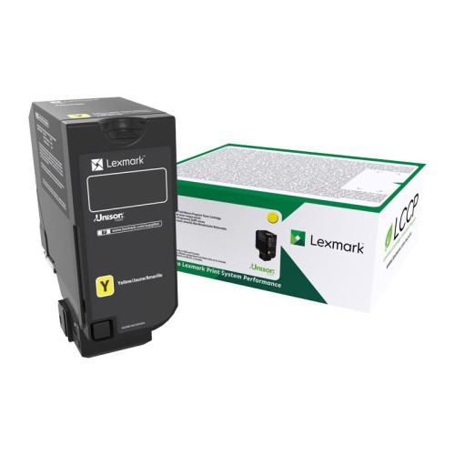 Lexmark74C6HY0 High Yield Yellow Toner 12,000 Pages - Genuine Lexmark74C6HY0 High Yield Yellow Toner 12,000 Pages - Genuine