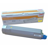 Oki 43487725 Yellow Toner - C8600 C8800 - Genuine