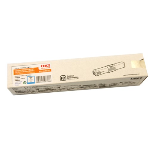 Oki C310 - 44469757 Cyan Toner 2,000 Pages - Genuine