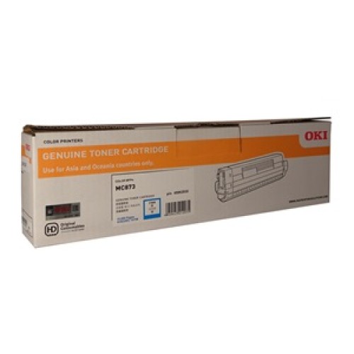 Oki 45862830 Cyan Toner - MC873 - Genuine Oki 45862830 Cyan Toner - MC873 - Genuine