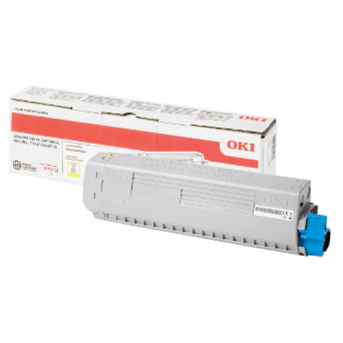 Oki 46861309 - C834 Yellow Toner Cartridge 10,000 Pages - Genuine