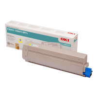 Genuine Oki ES8473 Yellow Toner 45862833