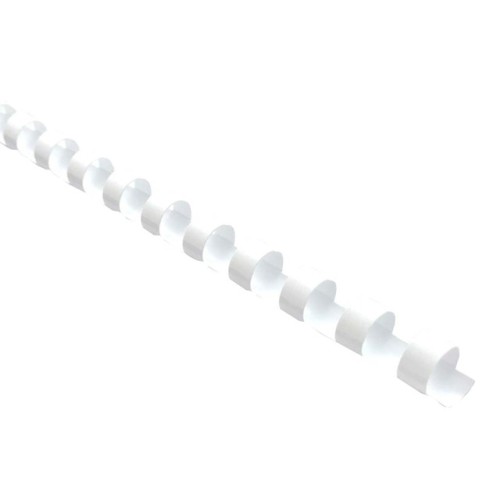 100-Pack Binding Coil Plastic 20mm White 100-Pack Binding Coil Plastic 20mm White
