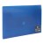 Document Wallet Foolscap Velcro Closure Blue