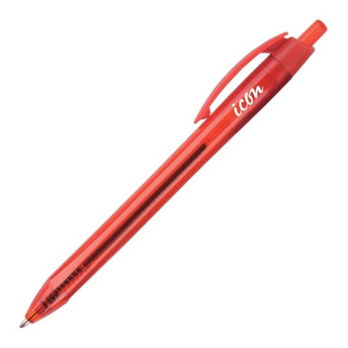 10-Pack Ballpoint Retractable Pen Triangular Medium Red 10-Pack Ballpoint Retractable Pen Triangular Medium Red