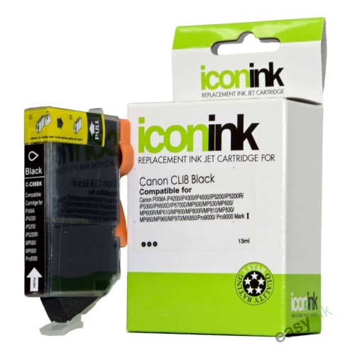 Canon CLi8BK Black Ink Cartridge - Compatible Canon CLi8BK Black Ink Cartridge - Compatible