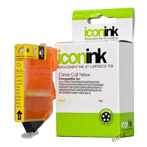 Canon CLi8Y Yellow Ink Cartridge - Compatible Canon CLi8Y Yellow Ink Cartridge - Compatible