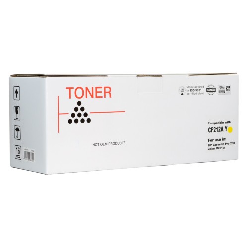 Compatible HP 131A Yellow Toner Cartridge - CF212A Compatible HP 131A Yellow Toner Cartridge - CF212A